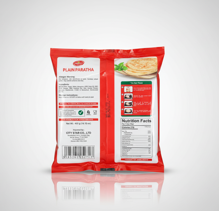 MOZA Plain Paratha ပလာတာ (5pcs)