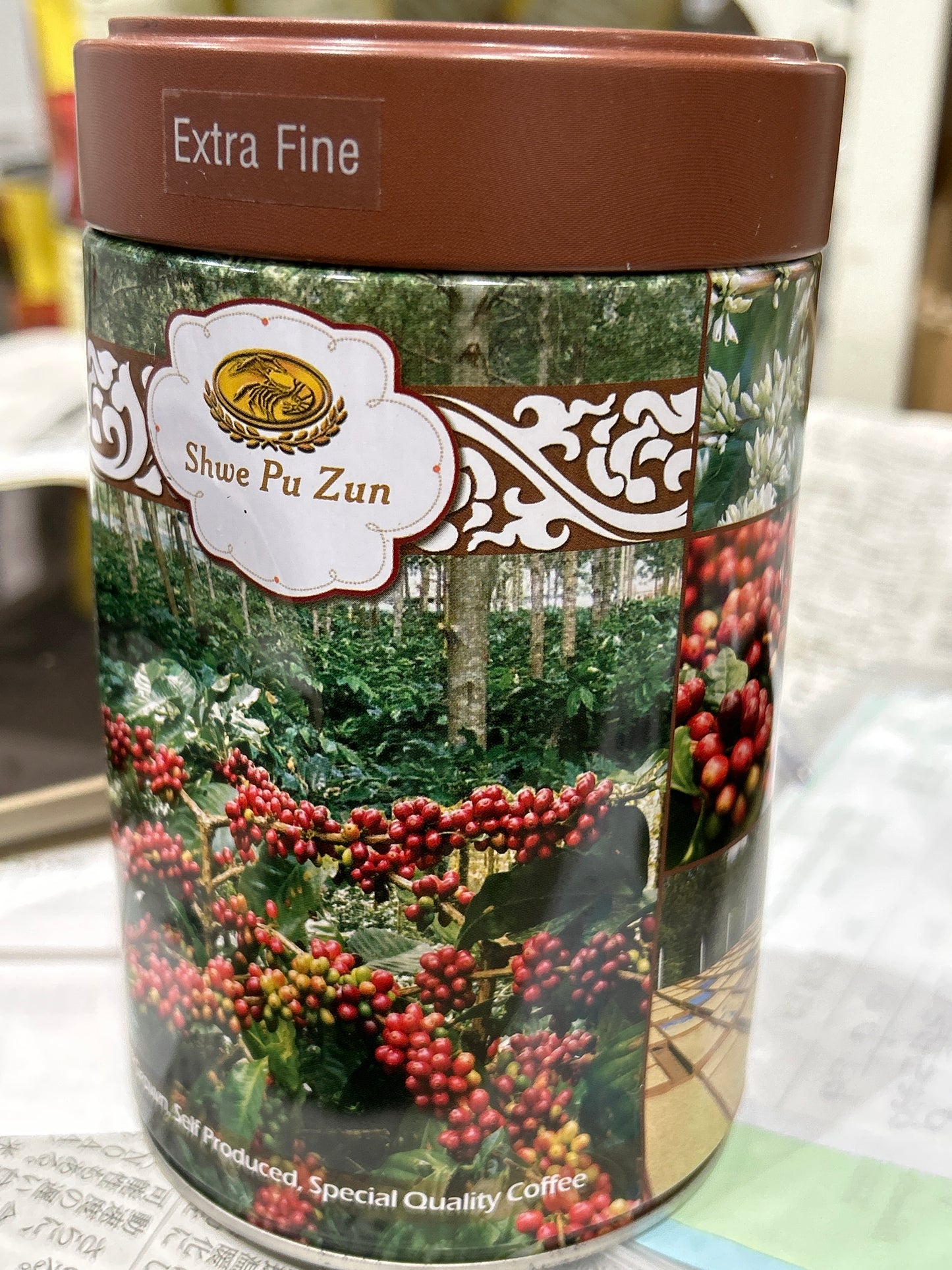 ရွှေပုစွန် Arabica Coffee (Extra Fine) သံဗူး