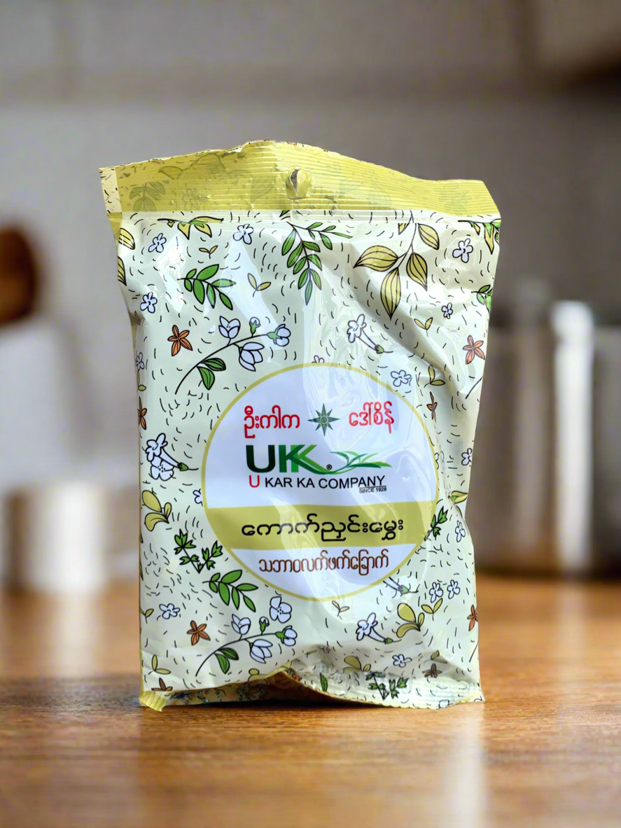 ဦးကါက ကောက်ညှင်းမွှေး လက်ဖက်ခြောက် U KAR KA 香りお茶葉 (75g)