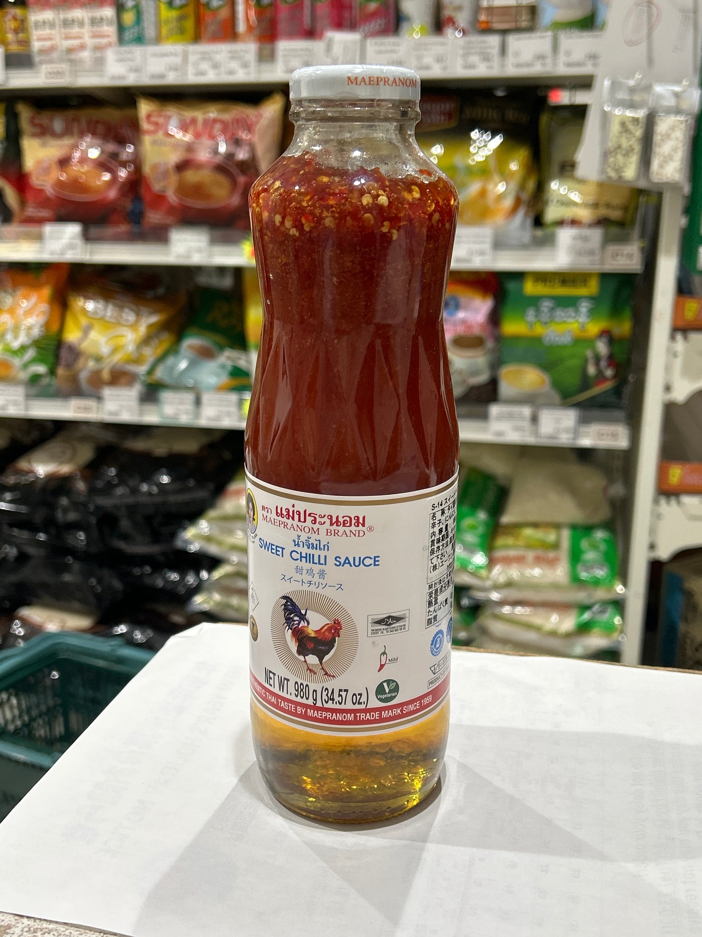 ကြက်ဖတံဆိပ် Sweet Chilli Sauce ဘူးကြီး (980g)