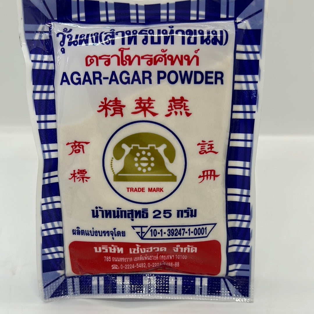 တယ်လီဖုန်းတံဆိပ် Agar Agar Powder (25g)