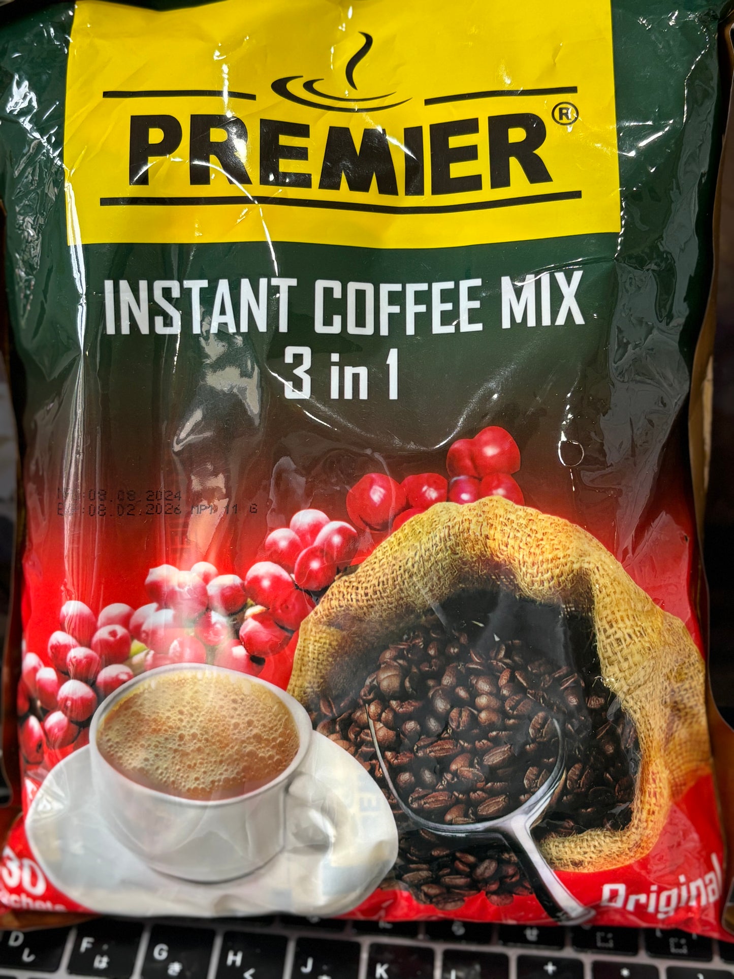 PREMIER 3in1 Instant Coffee Mix (30 sachets)