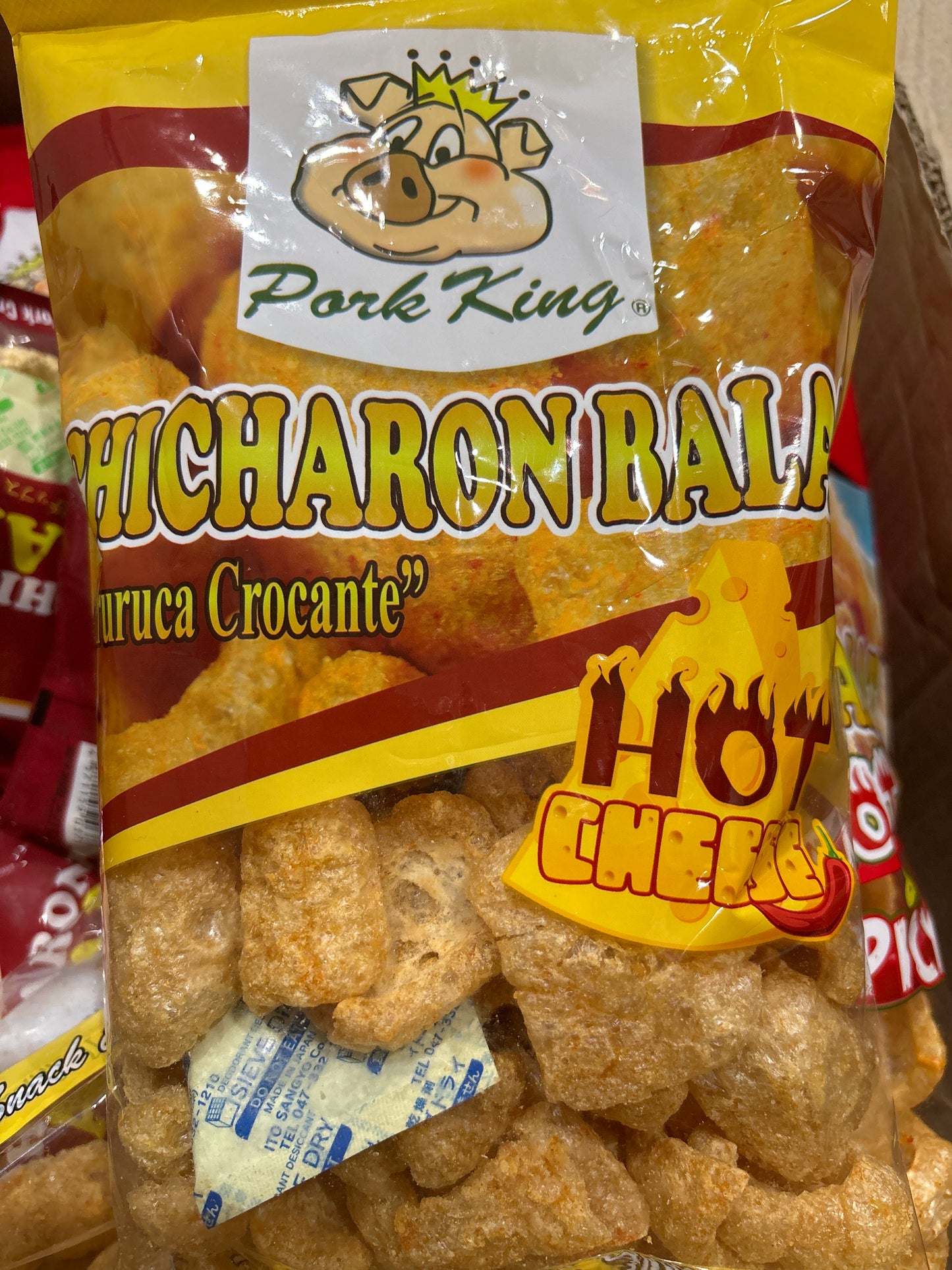 Pork King BALAT ဝက်ခေါက်ကြော် Hot Cheese (60g)
