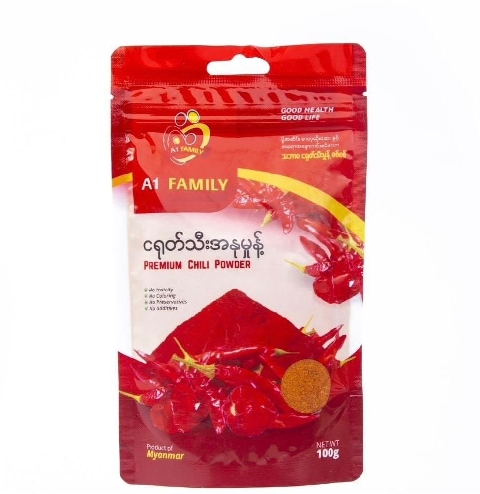 A1 FAMILY ငရုတ်သီးအနုမှုန့် (100g)