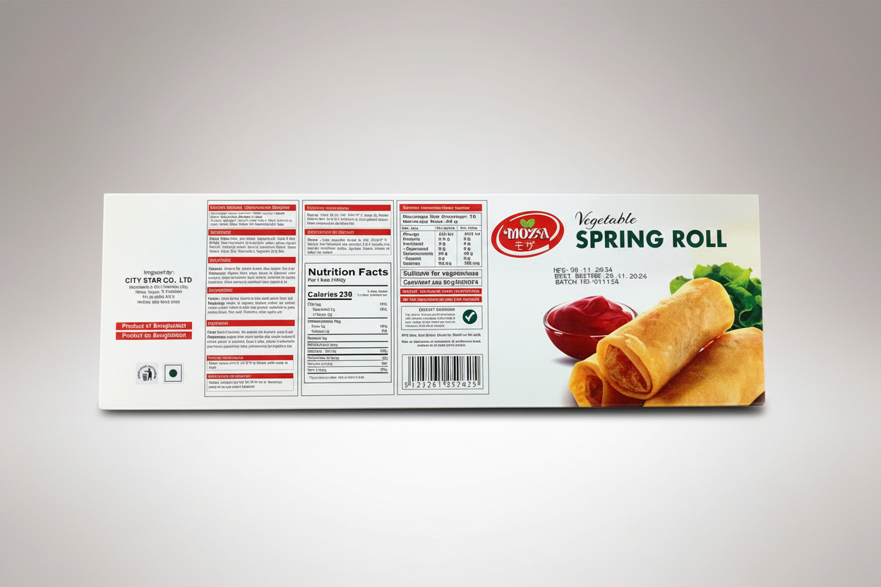 MOZA Vegetable Spring Roll ကော်ပြန့်လိပ်