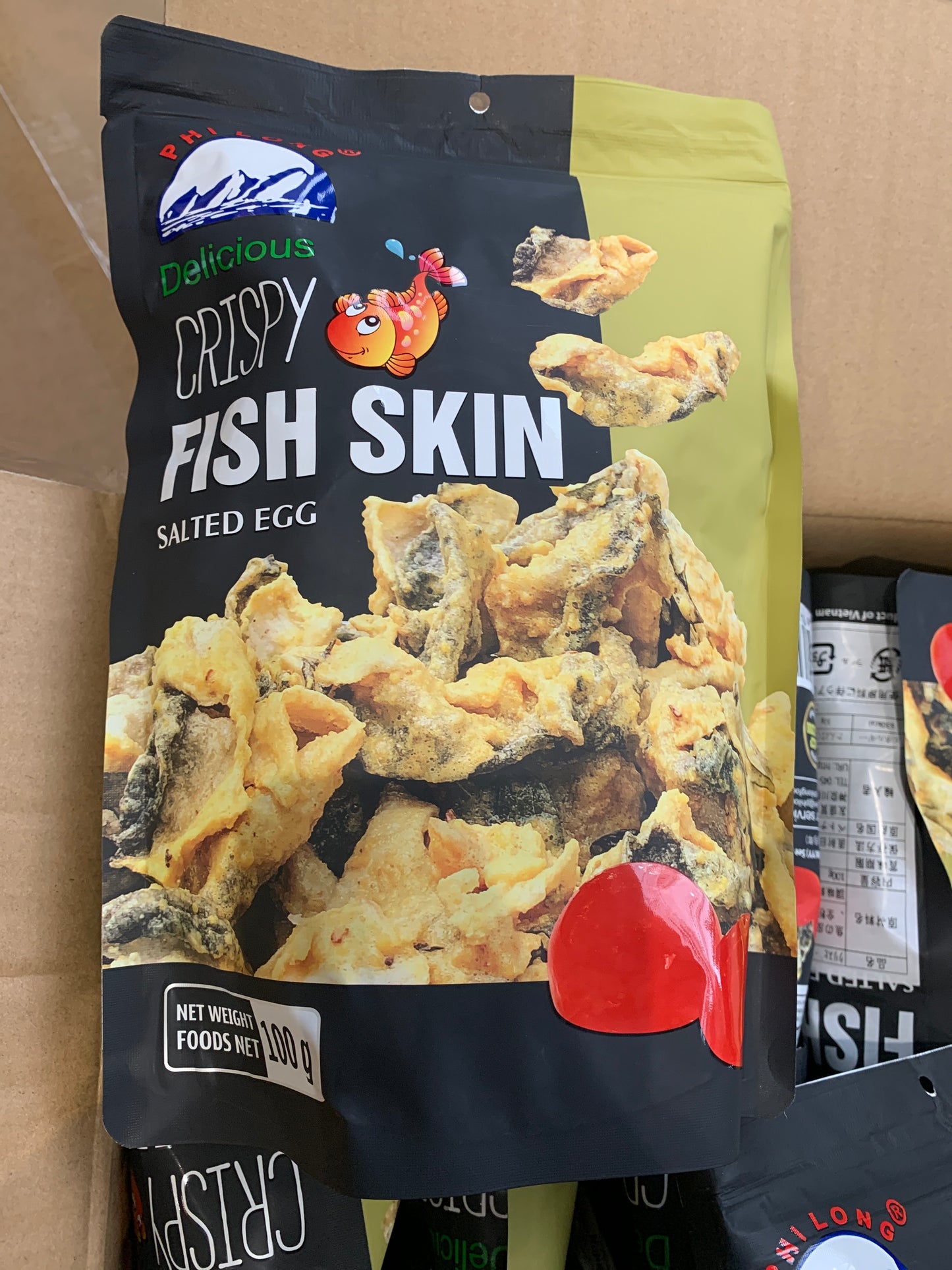 Fish Skin (Salted Egg) クリスピーフィッシュスキンエッグヨーク ငါးအရေခွံကြော်