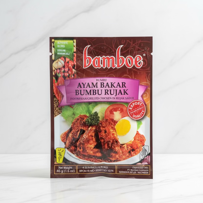 bamboe AYAM BAKAR BUMBU RUJAK