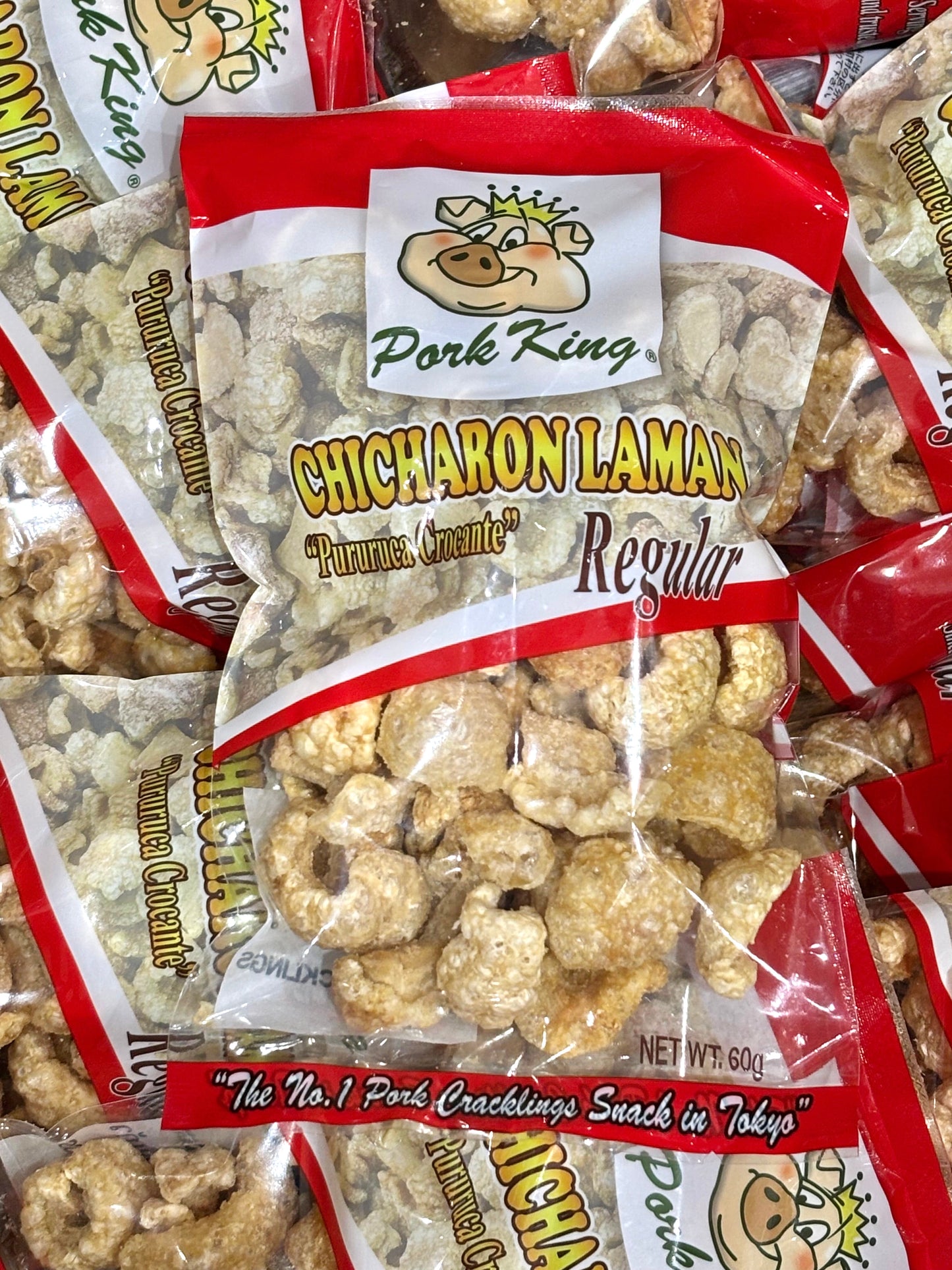 Pork King LAMAN ဝက်ဆီဖတ်ကြော် အချို Regular (60g)
