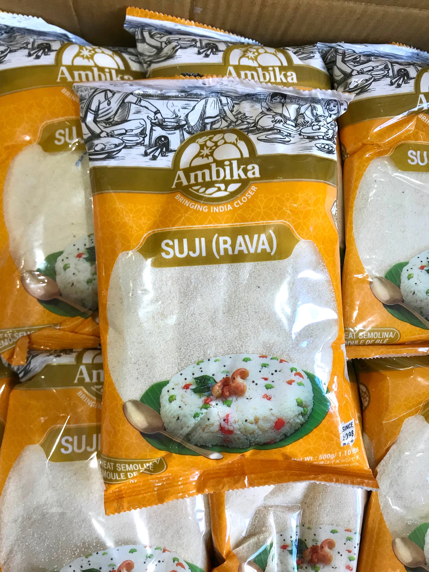 Ambika Suji Rava ရွှေကြည်မှုန့် (500g)