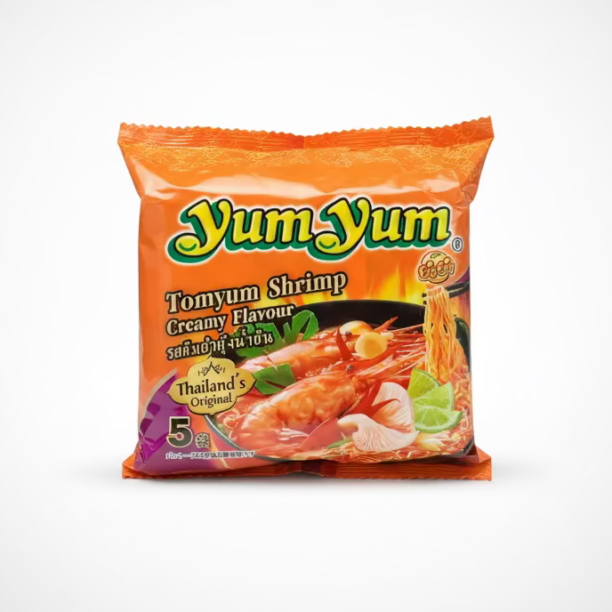 YumYum Tom Yum Shrimp Creamy Flavor (5個パック) – LION MART YumYum Tom Yum Shrimp Creamy Flavor (5個パック) – LION MART