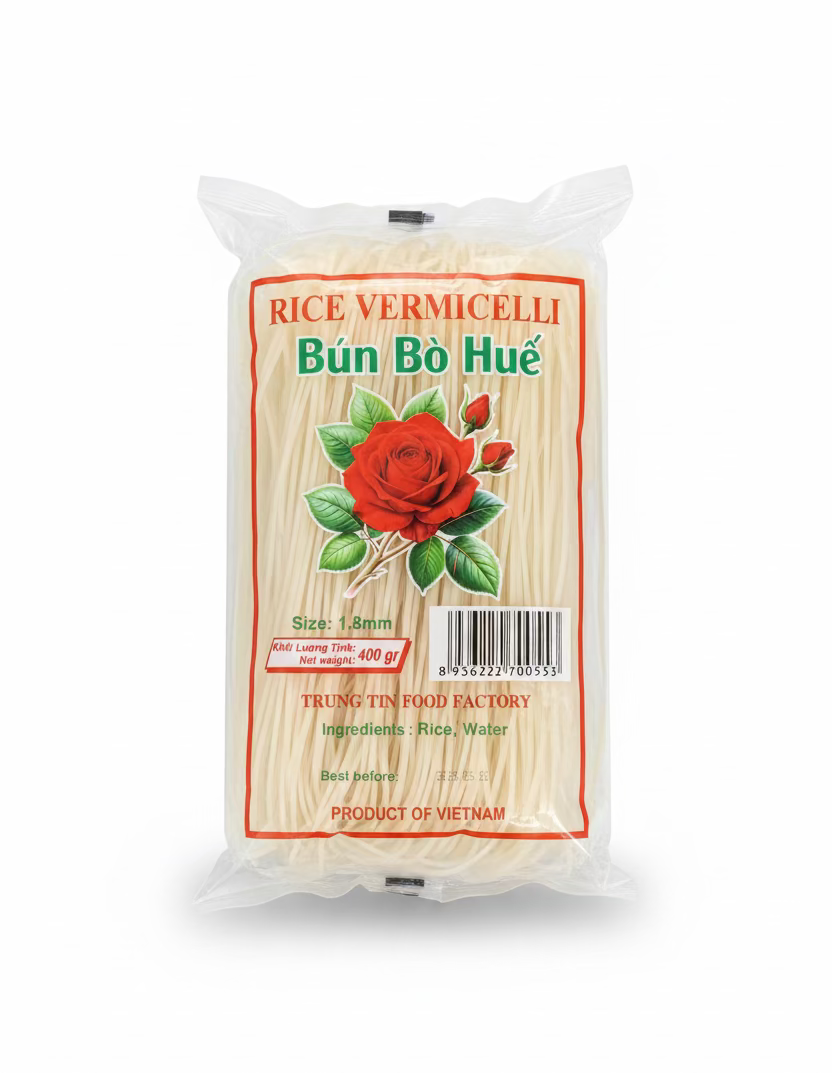 Bun Bo Hue Rice Vermicelli (400g) နှင်းဆီတံဆိပ်