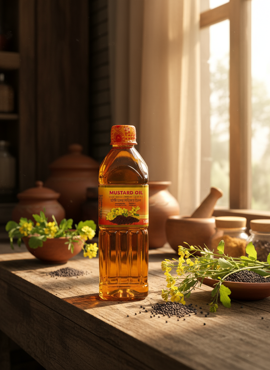 AlMani Mustard Oil မုန်ညင်းဆီ (500ml)