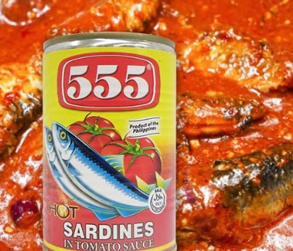 555 Sardines in Tomato Sauce HOT (Lサイズ) HALAL