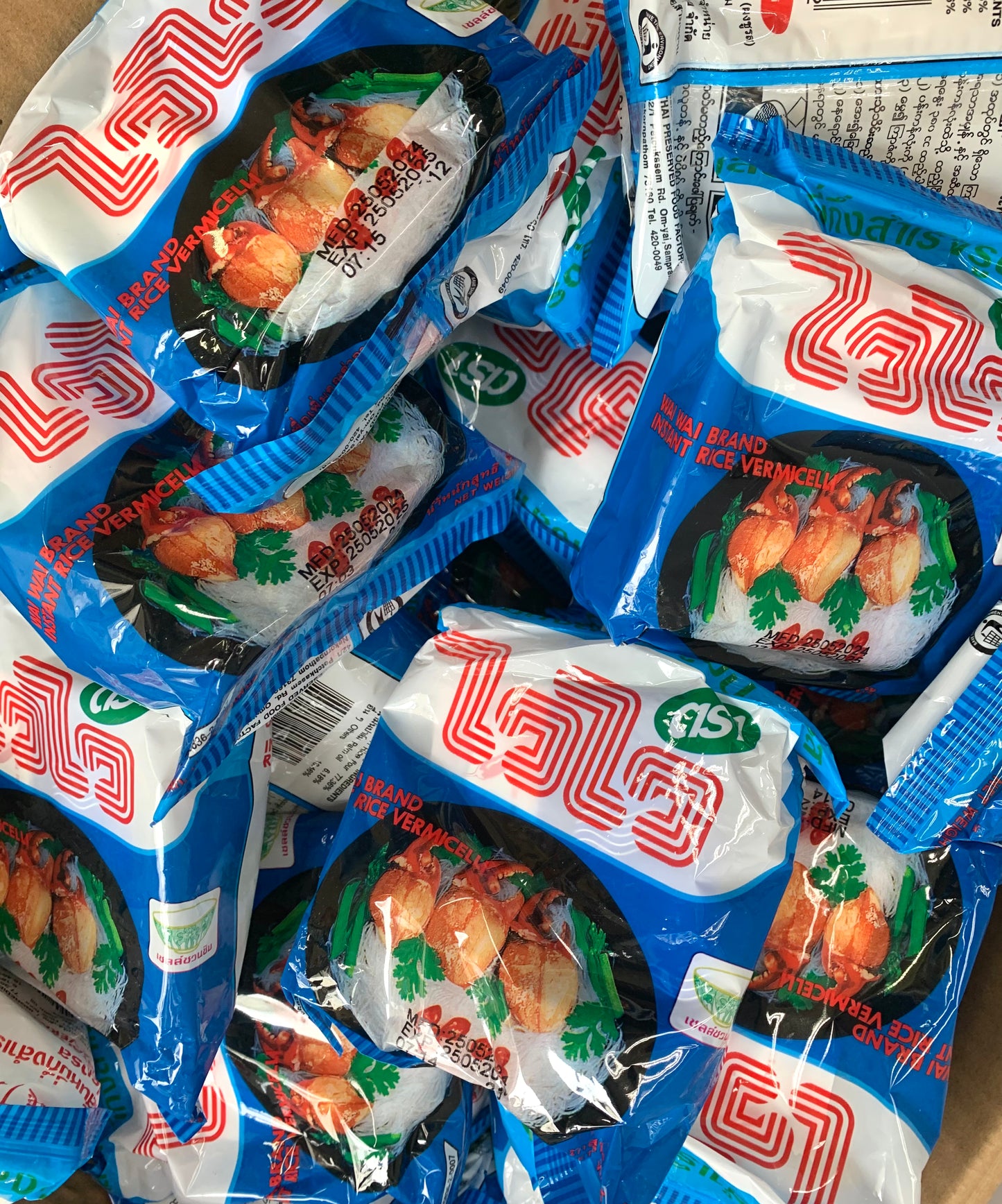 WAI WAI Instant Rice Vermicelli ကြာပြာ