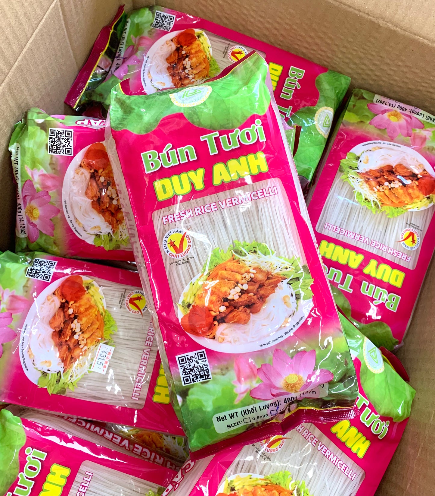 BUN TUOI Fresh Rice Vermicelli ビーフン (400g)