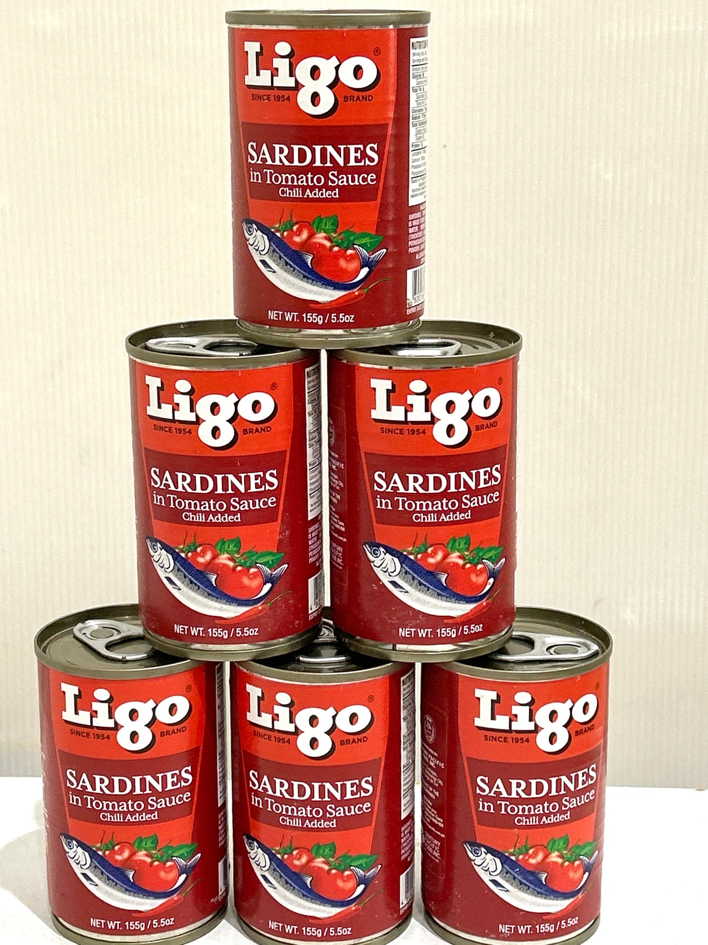 LIGO Sardines in Tomato Sauce Chilli Added (155g)