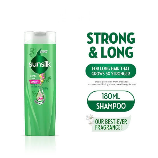 Sunsilk Shampoo Strong & Long (အစိမ်းရောင်)