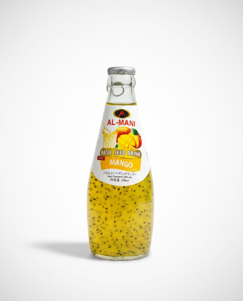 AlMani Basil Seed Drink Mango Flavor