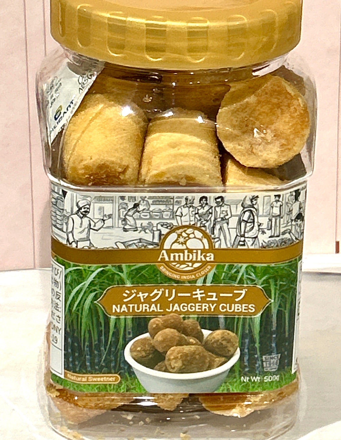 Ambika ကြံထန်းလျက် Natural Jaggery Cubes (500g)