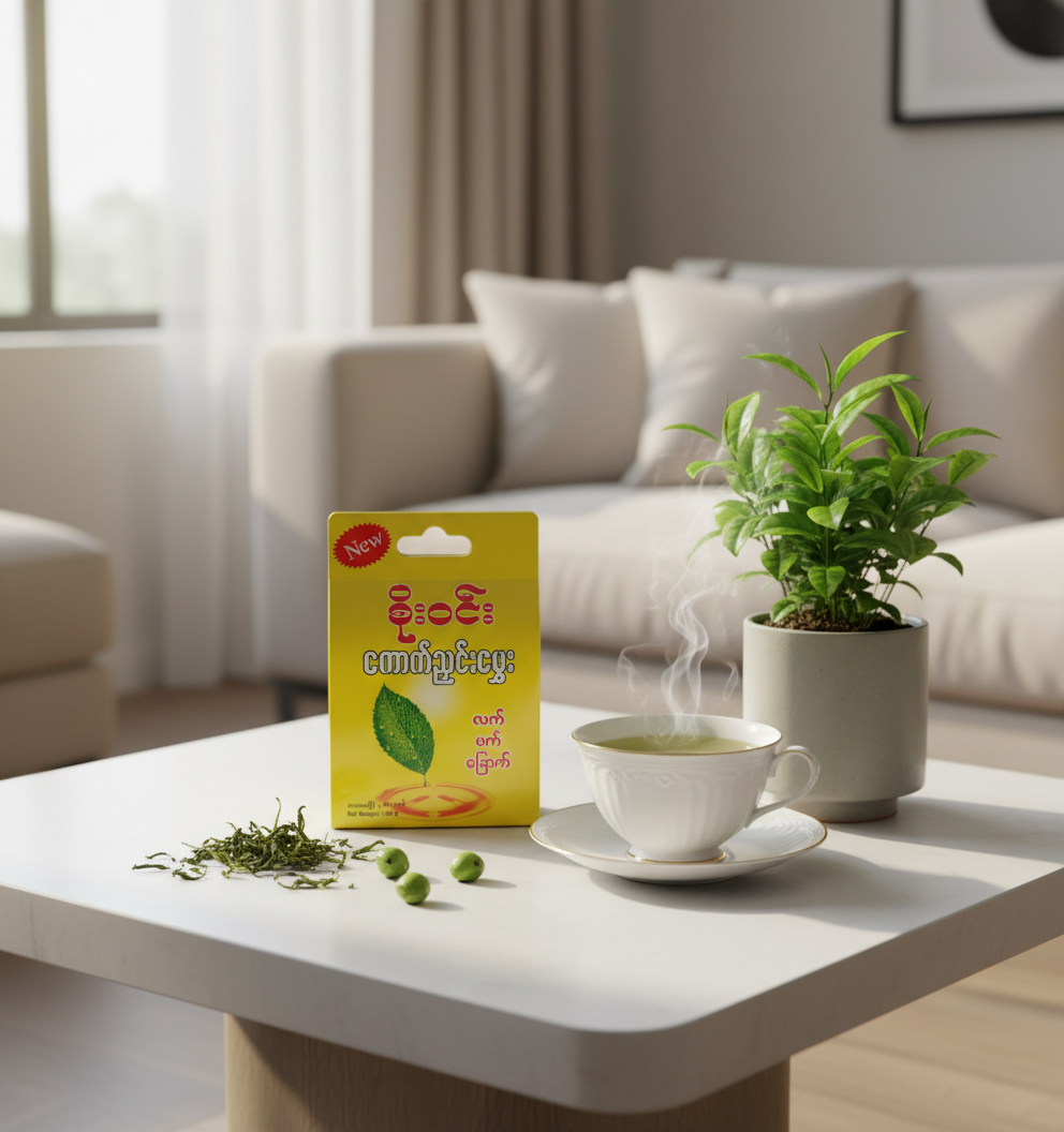 စိုးဝင်း ကောက်ညှင်းမွှေးလက်ဖက်ခြောက် (80g)