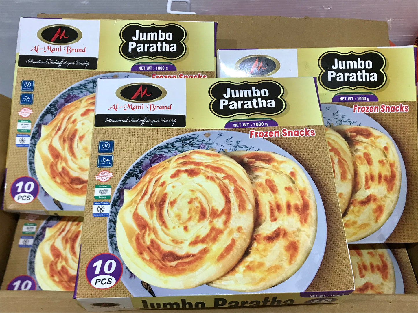 AlMani Jumbo Paratha ပလာတာ (10pcs)