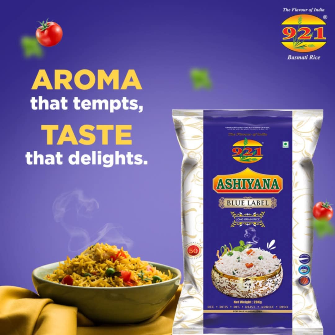 Ashiyana Basmati Rice Blue Label (5kg)