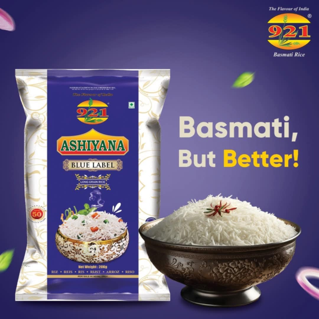 Ashiyana Basmati Rice Blue Label (5kg)