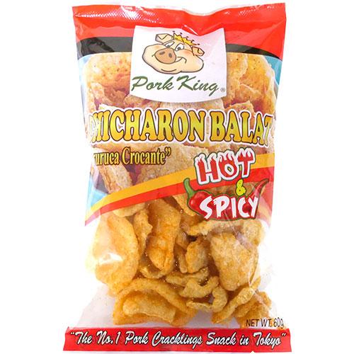Pork King BALAT ဝက်ခေါက်ကြော် Hot & Spicy (60g)