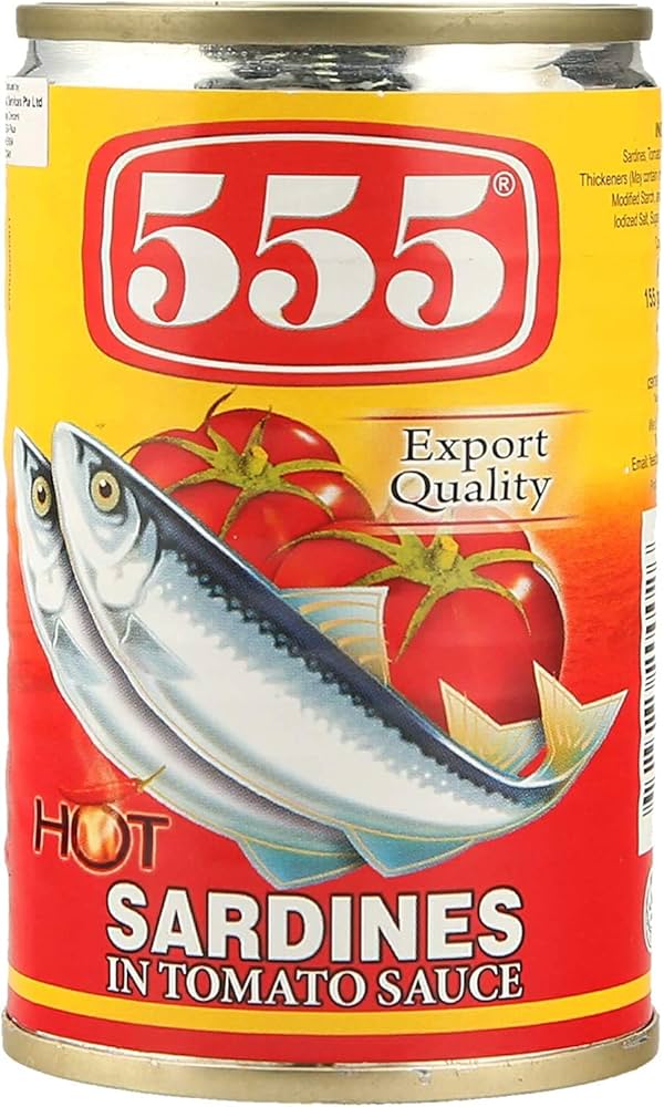 555 Sardines in Tomato Sauce HOT (Lサイズ) HALAL