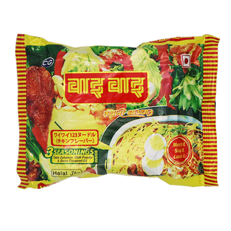 WAI WAI 123 Noodle (HALAL) ワイワイ123ヌードル チキンフレーバー