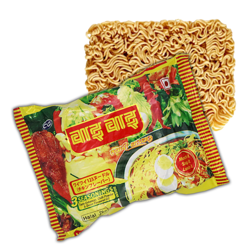 WAI WAI 123 Noodle (HALAL) ワイワイ123ヌードル チキンフレーバー