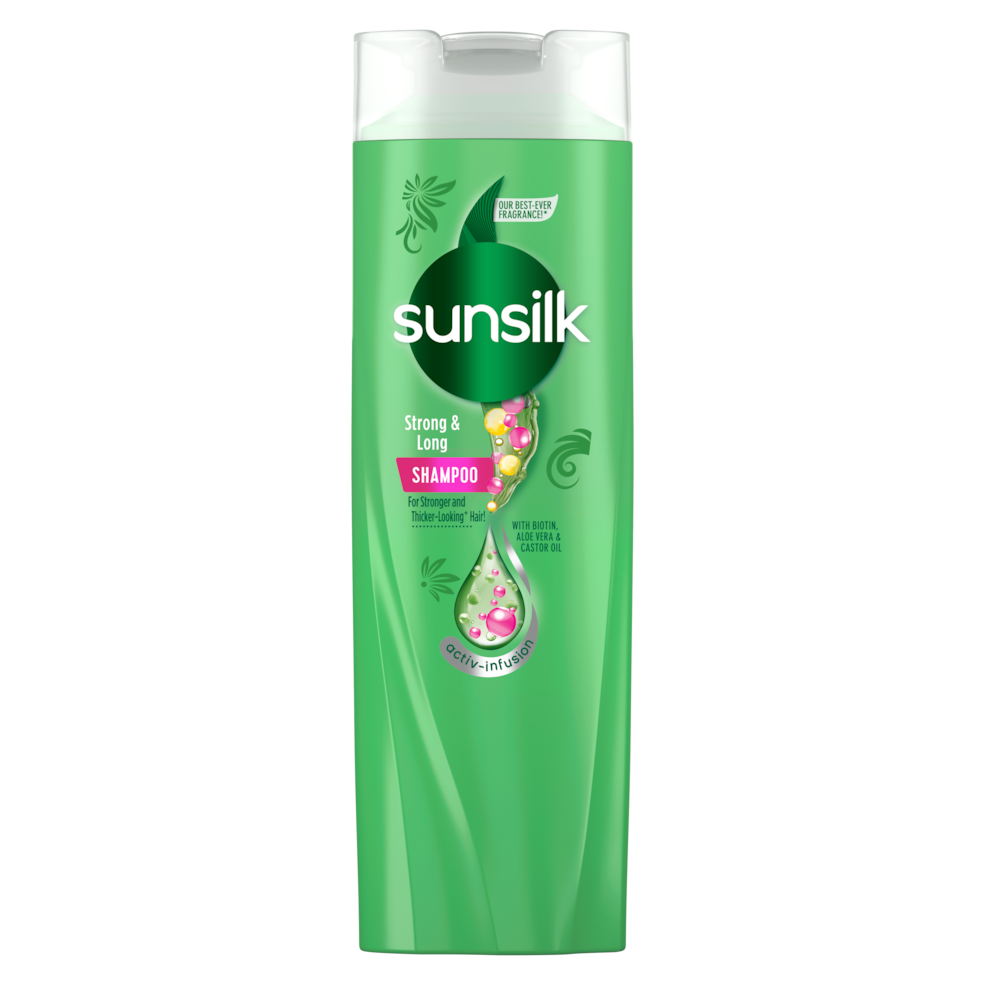 Sunsilk Shampoo Strong & Long (အစိမ်းရောင်)