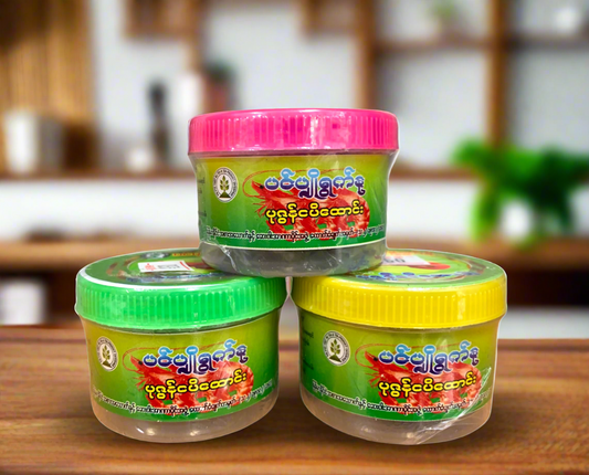 ပင်ပျိုရွက်နု ပုဇွန်ငပိထောင်း (50g)