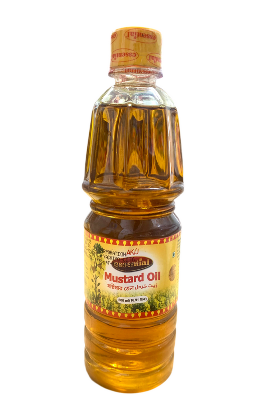 ESSENTIAL Mustard Oil မုန်ညင်းဆီ (500ml)