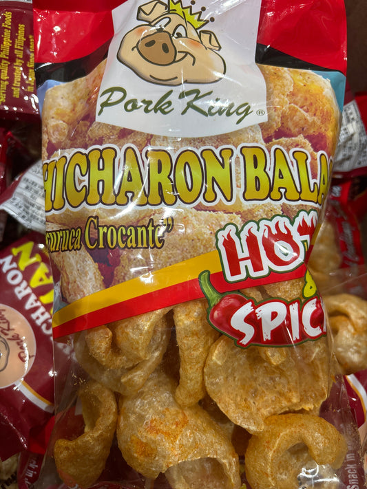 Pork King CHICHARON BALAT Hot & Spicy