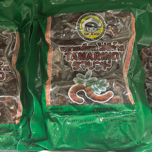 မန်ကျည်းသီးမှည့် Tamarind タマリンド調理用果肉のみパック (400g)