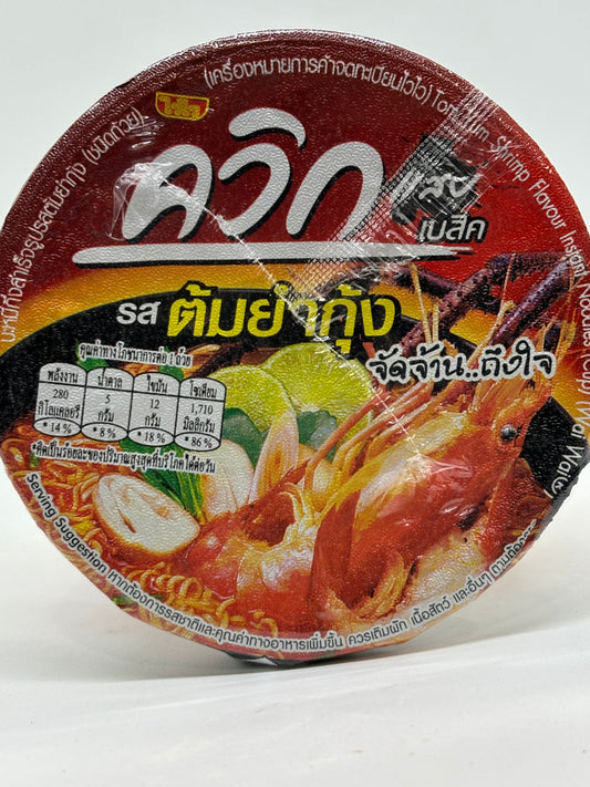 WaiWai Instant Cup Noodles TomYum Shrimp