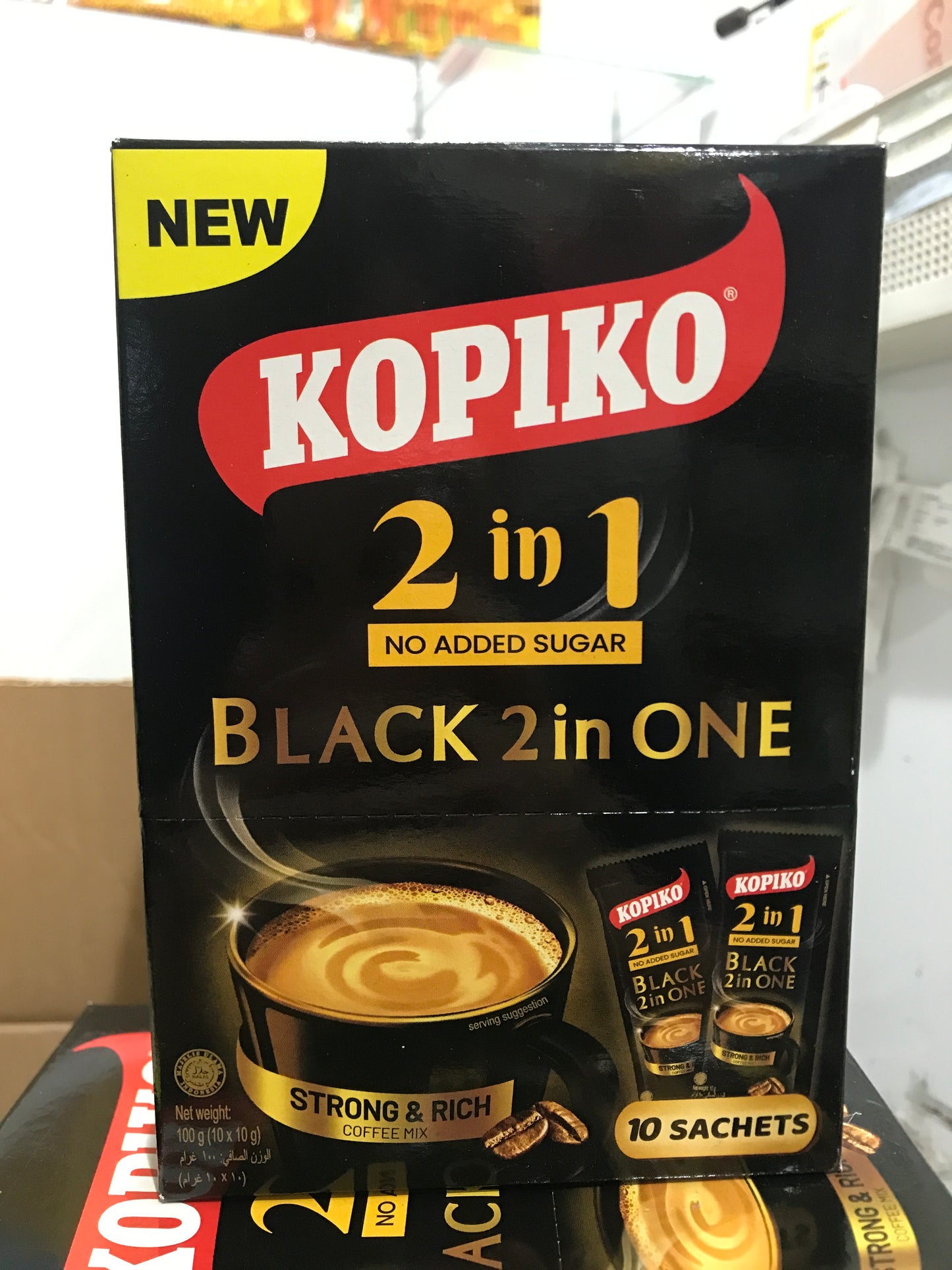 KOPIKO 2in1 Coffee Black (10 sachets)