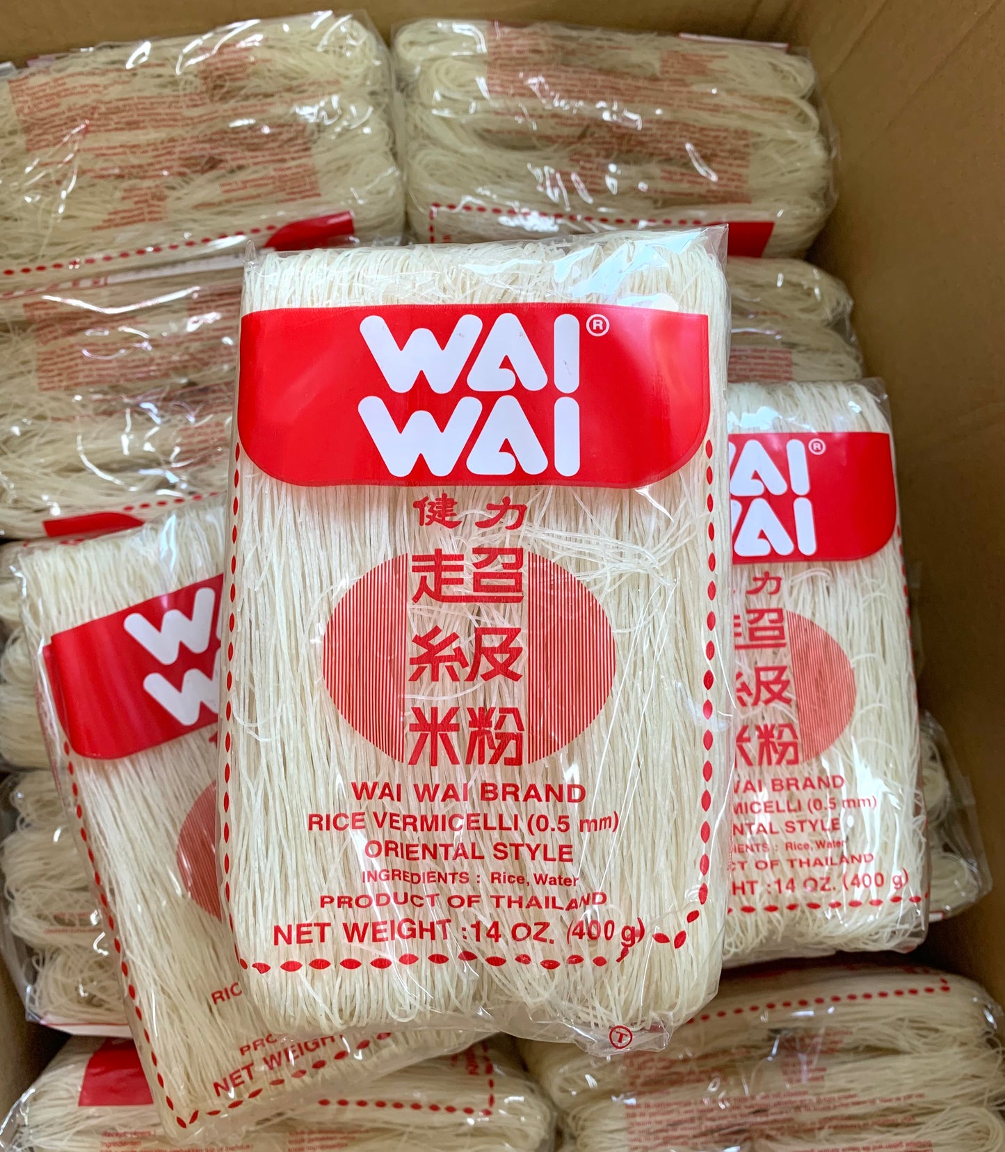 WAI WAI ဆန်ကြာဆံ (400g) ビーフン極細