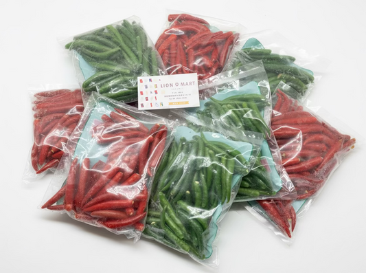 Frozen Chili ငရုတ်သီးစိမ်း အခဲ (200g)