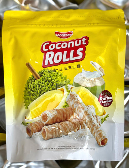 Coconut Rolls with Durian Flavour