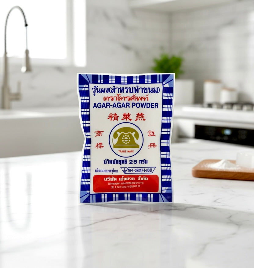 တယ်လီဖုန်းတံဆိပ် Agar Agar Powder (25g)