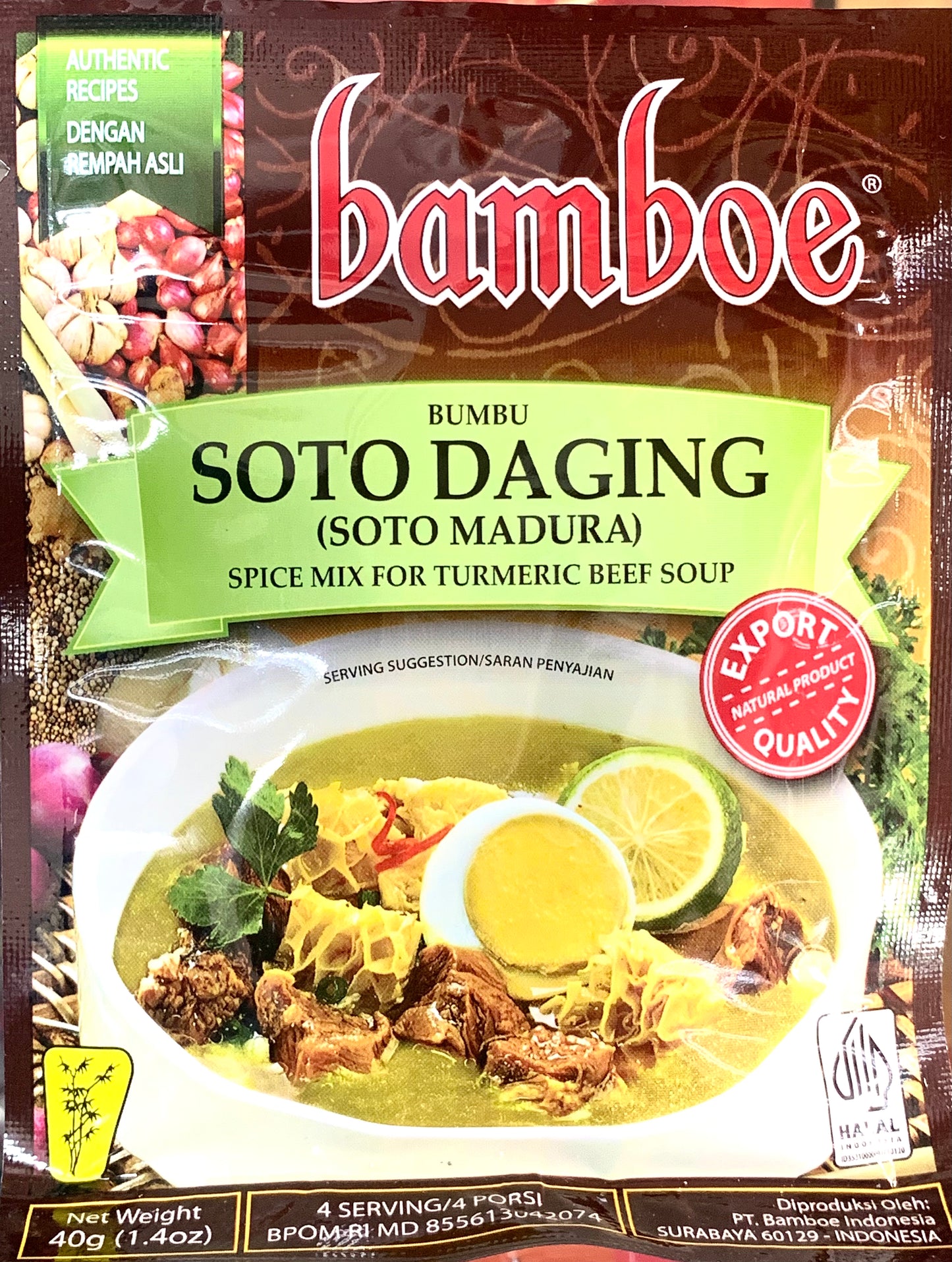 bamboe SOTO DAGING (SOTO MADURA)