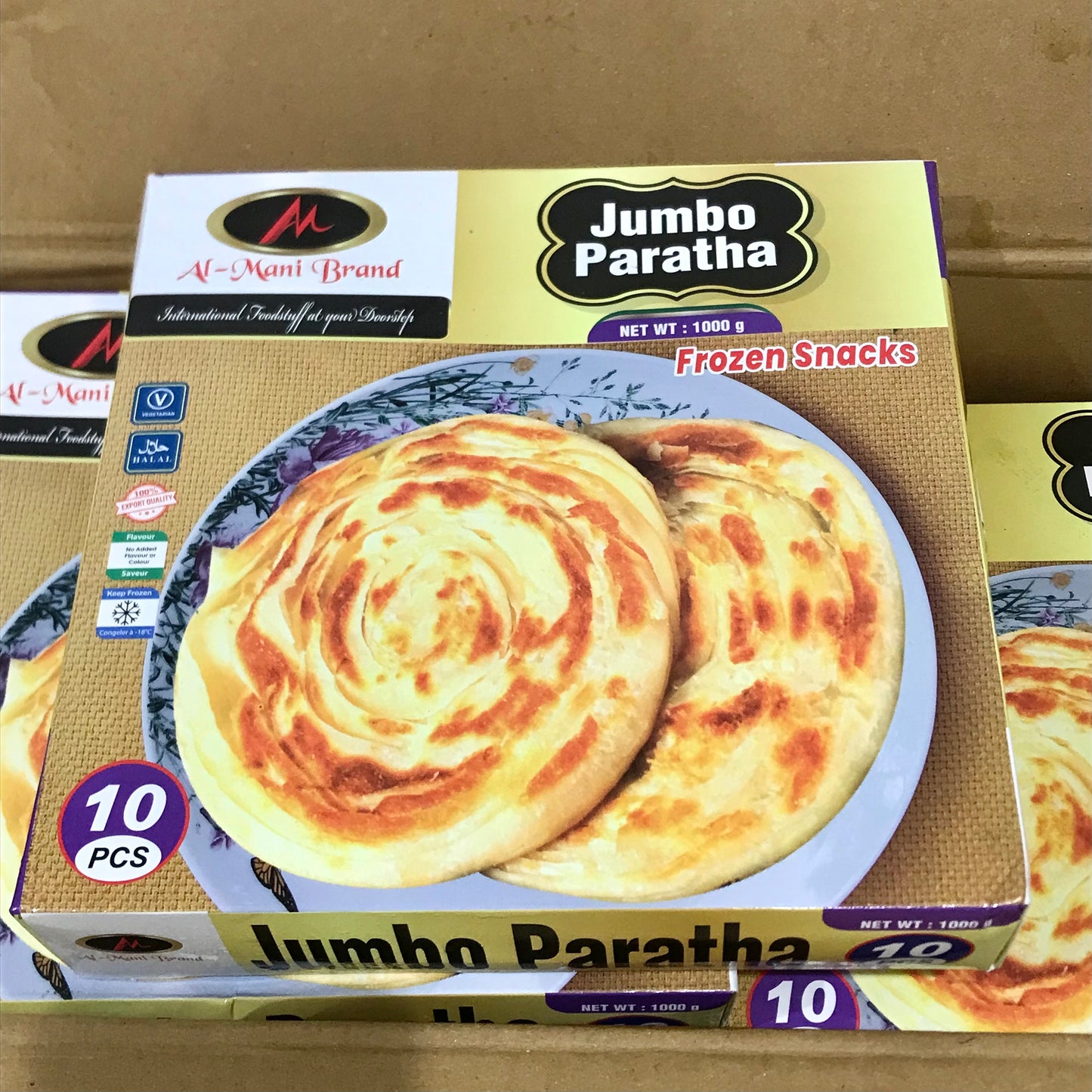 AlMani Jumbo Paratha ပလာတာ (10pcs)
