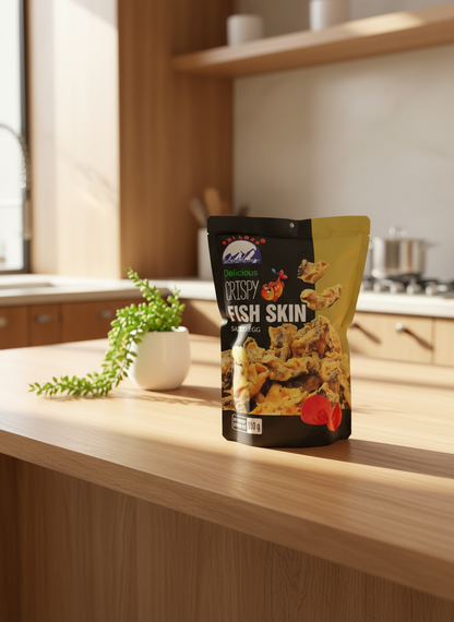 Crispy Fish Skin (Salted Egg) ငါးအရေခွံကြော်