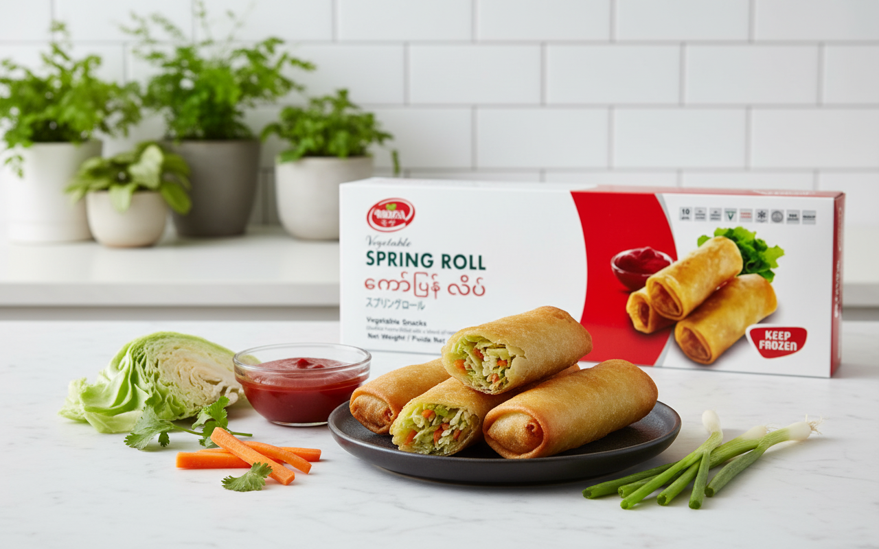 MOZA Vegetable Spring Roll ကော်ပြန့်လိပ်