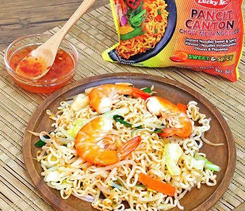 PANCIT CANTON Chow Mein Noodle Sweet & Spicy Flavour