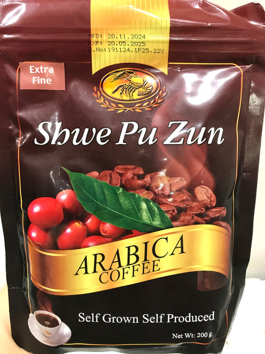 ရွှေပုစွန် Arabica Coffee (အညိုရောင်)