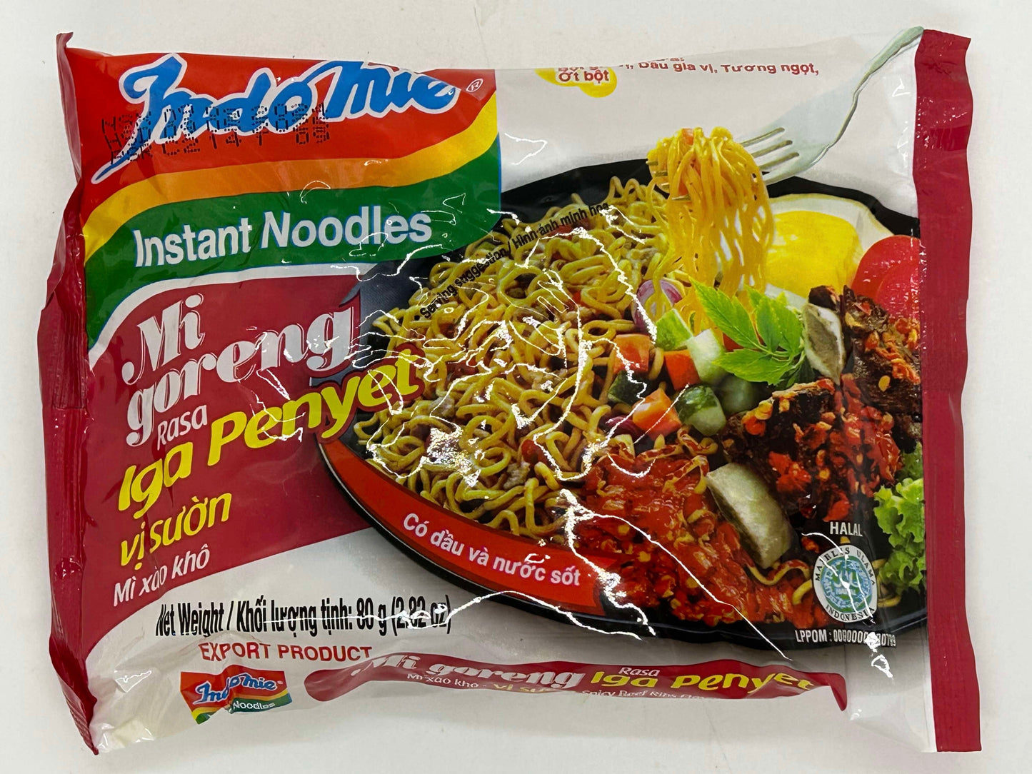 Indomie mi goreng iga penyet