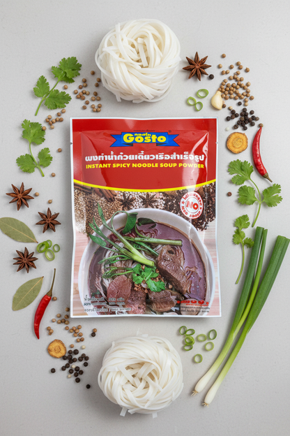 Gosto Instant Spicy Noodle Soup Powder ကွေ့တီယိုအမှုန့်
